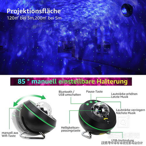 產品拍攝精修亞馬遜主圖設計案例展示 氛圍燈產品